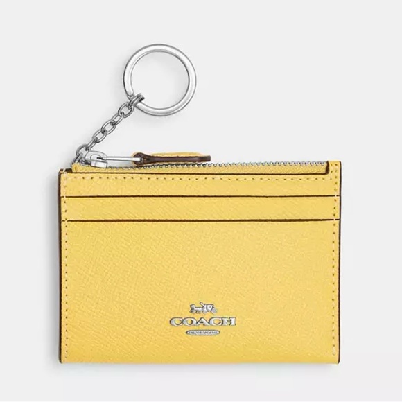 Coach Bags Coach Mini Skinny Id Wallet Retro Yellow Poshmark